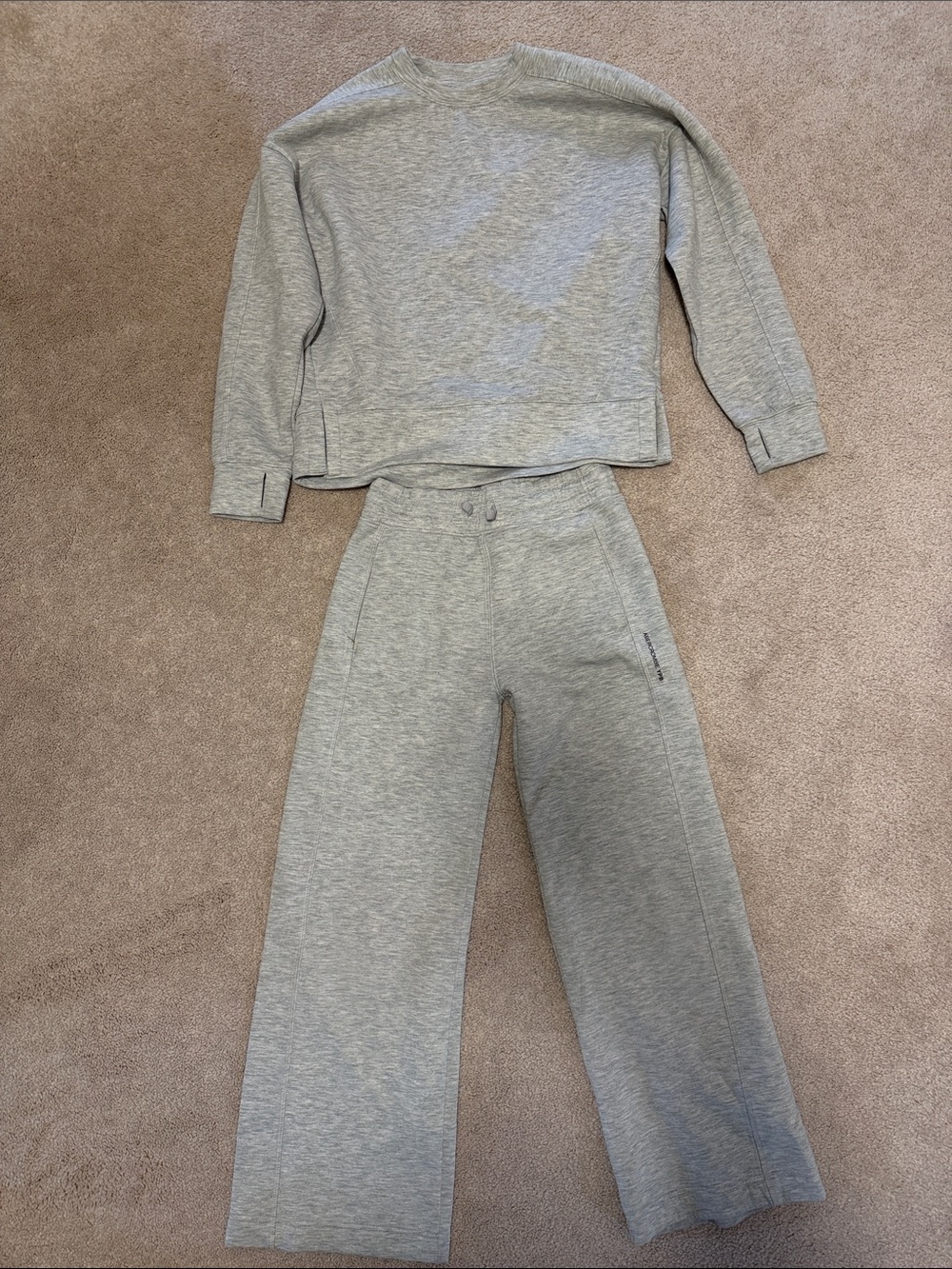 Abercrombie & Fitch Kids Gray Wide-Leg Sweat Set